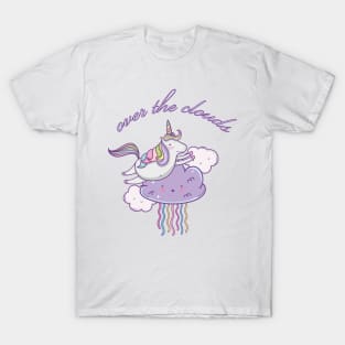 Unicorn over the clouds T-Shirt